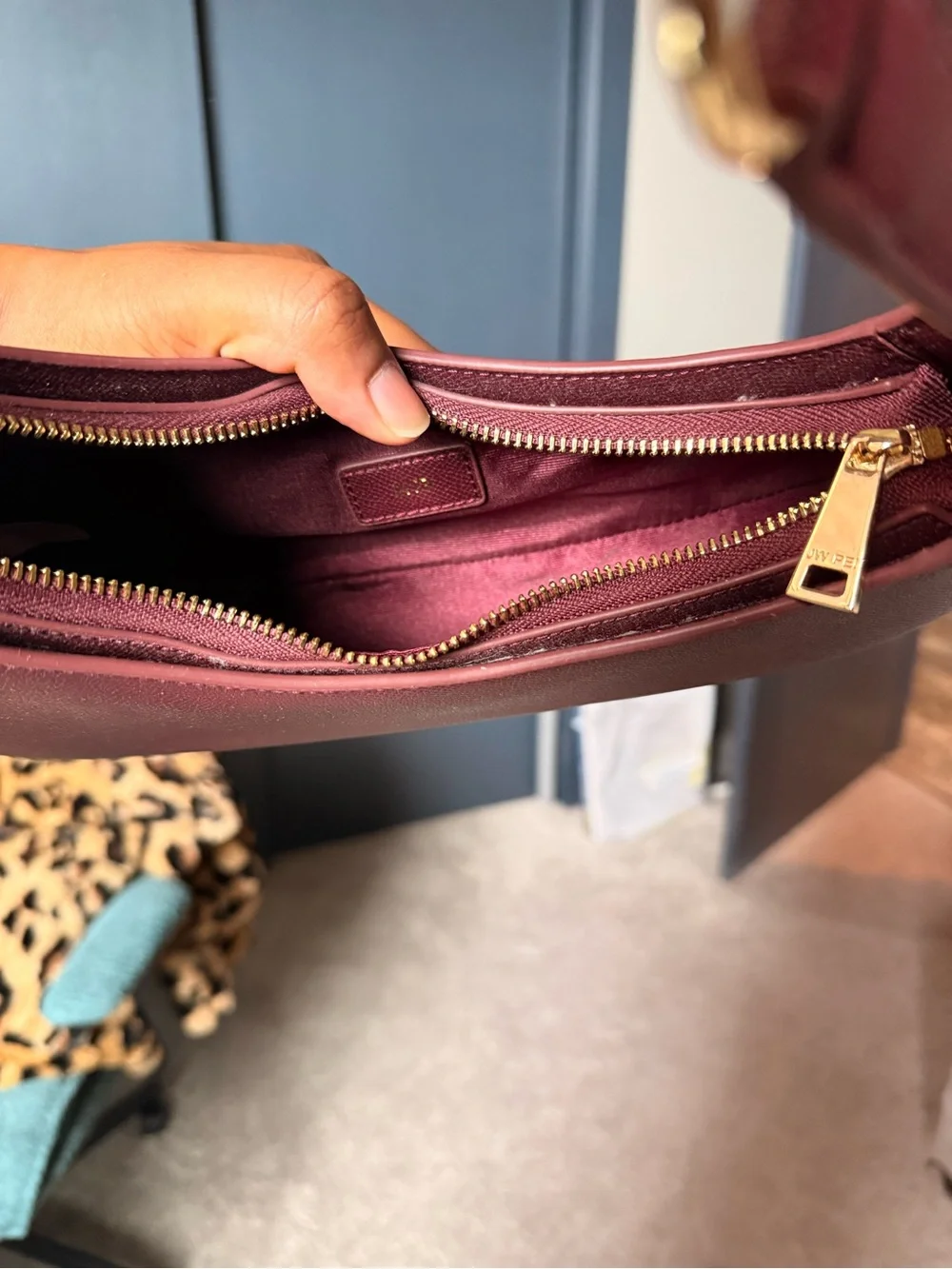 JW PEI Harlee Shoulder Bag Claret (burgundy color)